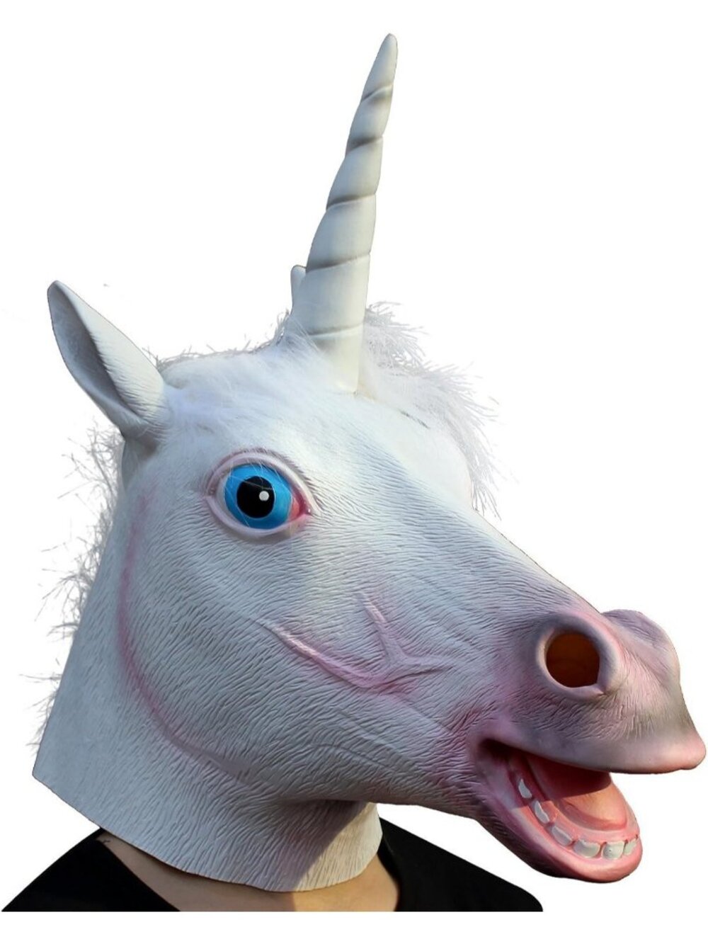 Women's Scary Creepy Cosplay Latex Halloween Parties Party Unicorn Head Mask